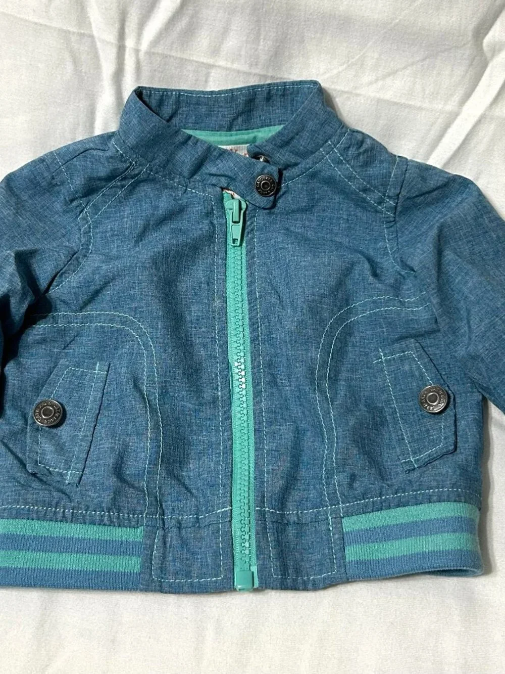 0-3 month Cat & Jack Light Weight Jacket Blue NEW
